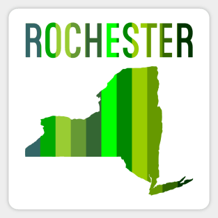 Rochester (Green Stripe) Sticker